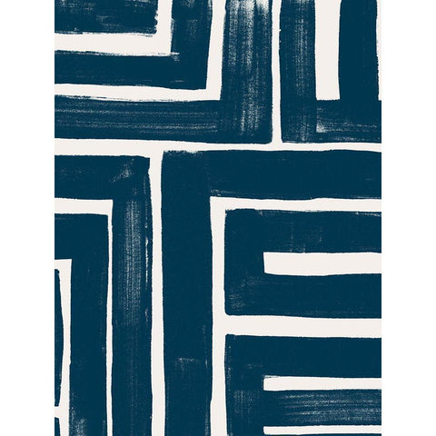 Monochrome Signals V Black Modern Wood Framed Art Print with Double Matting by Vess, June Erica