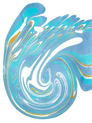 Galaxie III White Modern Wood Framed Art Print with Double Matting by Longley, Alicia