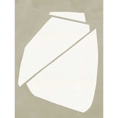 Neutral Wedge II Black Modern Wood Framed Art Print by Green, Jacob
