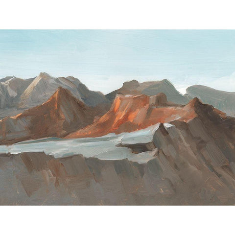 Western Plateau I Black Modern Wood Framed Art Print with Double Matting by Harper, Ethan