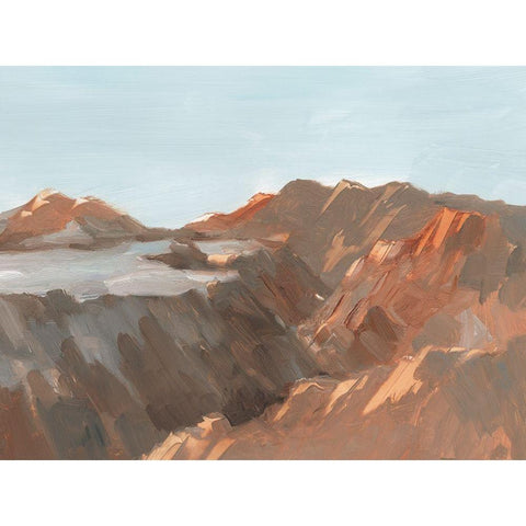 Western Plateau II White Modern Wood Framed Art Print by Harper, Ethan