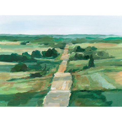 Rural Route II Black Modern Wood Framed Art Print by Harper, Ethan