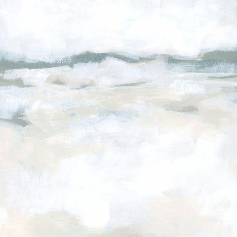 Winter Steppes I White Modern Wood Framed Art Print by Vess, June Erica