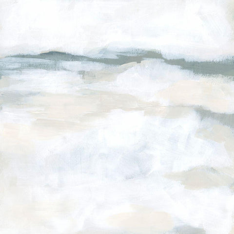 Winter Steppes II White Modern Wood Framed Art Print with Double Matting by Vess, June Erica