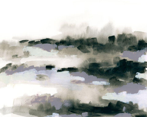 Shadow Inlet II White Modern Wood Framed Art Print with Double Matting by Vess, June Erica