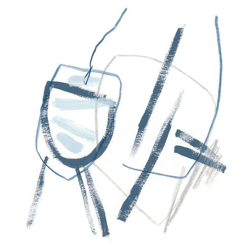 Buoy Lines II Gold Ornate Wood Framed Art Print with Double Matting by Vess, June Erica