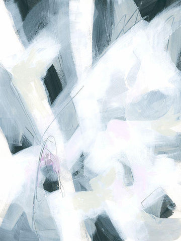 Marble Strike III Black Ornate Wood Framed Art Print with Double Matting by Vess, June Erica