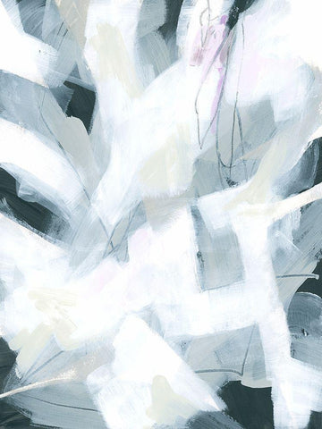 Marble Strike IV White Modern Wood Framed Art Print with Double Matting by Vess, June Erica