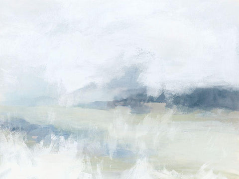 Breezy Vista I Black Ornate Wood Framed Art Print with Double Matting by Vess, June Erica