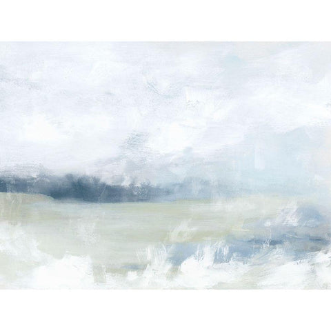 Breezy Vista II Black Modern Wood Framed Art Print by Vess, June Erica