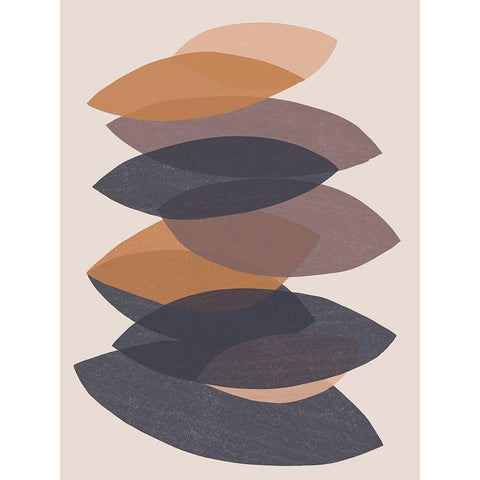 Paper Stack II Gold Ornate Wood Framed Art Print with Double Matting by Vess, June Erica