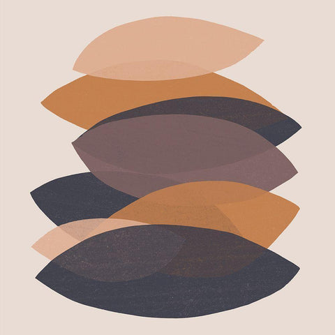 Paper Stack III Black Ornate Wood Framed Art Print with Double Matting by Vess, June Erica