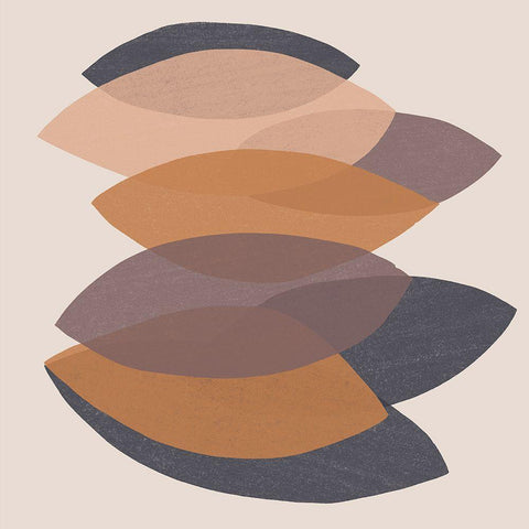 Paper Stack IV Gold Ornate Wood Framed Art Print with Double Matting by Vess, June Erica