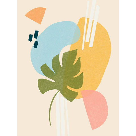 Memphis Symphony II Black Modern Wood Framed Art Print by Vess, June Erica