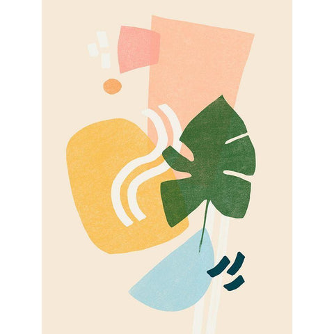 Memphis Symphony III White Modern Wood Framed Art Print by Vess, June Erica