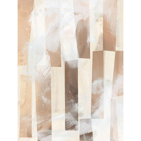 Vertical Strata I Black Modern Wood Framed Art Print by Vess, June Erica