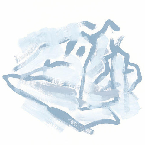 Simple Shell Study IV White Modern Wood Framed Art Print with Double Matting by Vess, June Erica