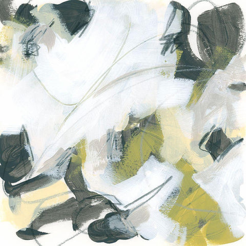 Citron Mix I White Modern Wood Framed Art Print by Vess, June Erica