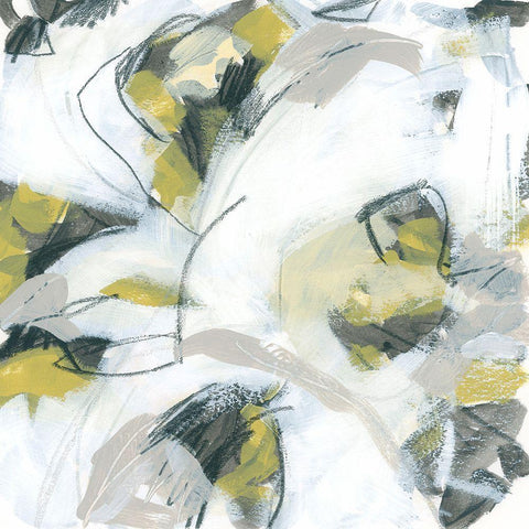 Citron Mix VII White Modern Wood Framed Art Print by Vess, June Erica