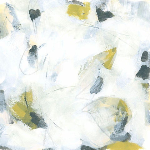 Citron Mix VIII Black Modern Wood Framed Art Print with Double Matting by Vess, June Erica