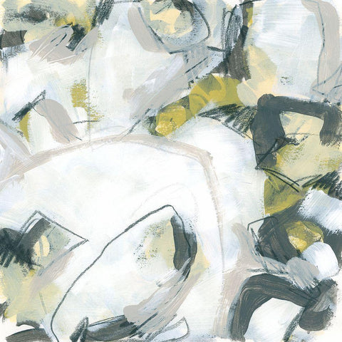 Citron Mix IX White Modern Wood Framed Art Print by Vess, June Erica