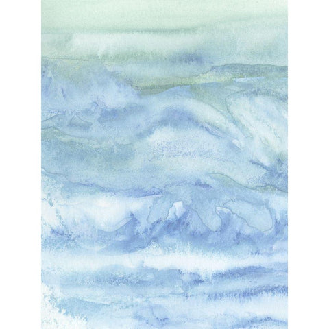 Tidal Waters I Black Modern Wood Framed Art Print by Chandler, Sharon