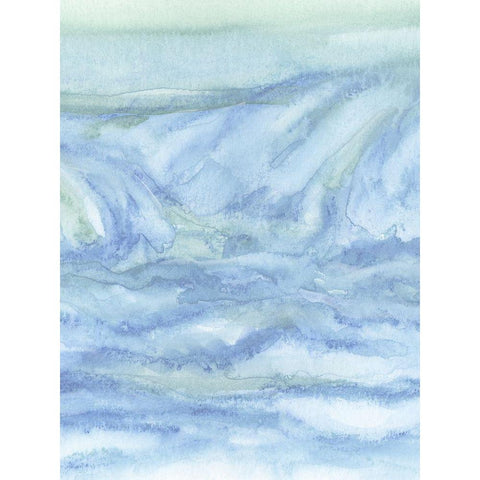 Tidal Waters II White Modern Wood Framed Art Print by Chandler, Sharon