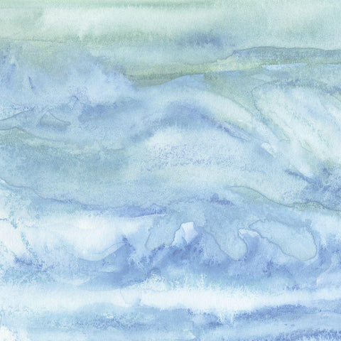 Tidal Waters III White Modern Wood Framed Art Print with Double Matting by Chandler, Sharon