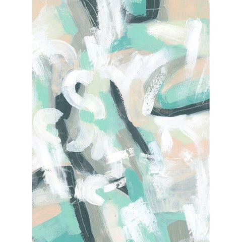 Pastel Break I Black Modern Wood Framed Art Print by Vess, June Erica