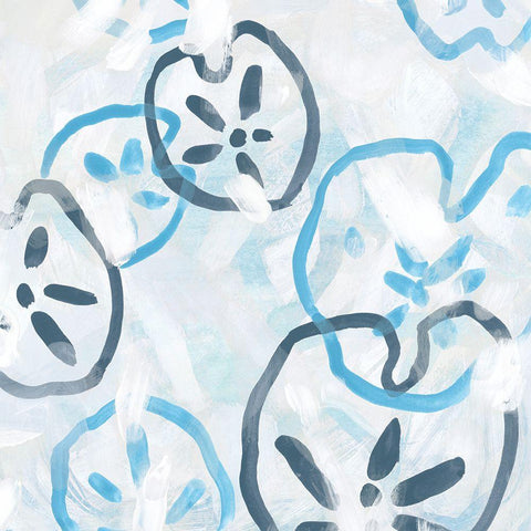 Shell Swirl IV Black Modern Wood Framed Art Print with Double Matting by Vess, June Erica