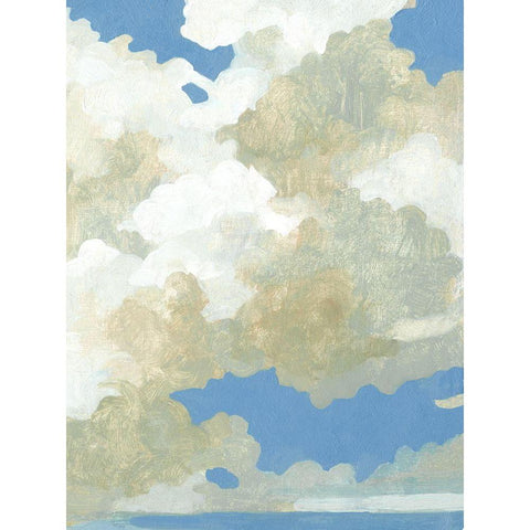 Cumulus Drift III White Modern Wood Framed Art Print by Caroline, Emma