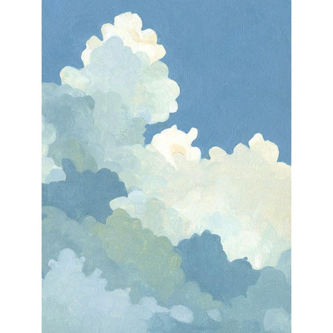 Cumulus Stacks I White Modern Wood Framed Art Print by Caroline, Emma