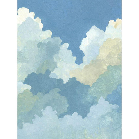 Cumulus Stacks II Black Modern Wood Framed Art Print by Caroline, Emma