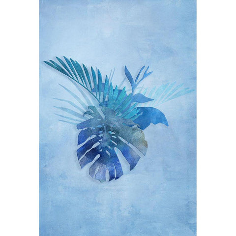 Tropical Night in Blue IV Gold Ornate Wood Framed Art Print with Double Matting by Haase, Andrea