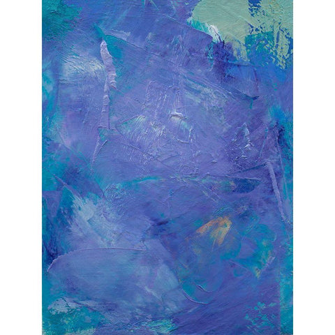 Lavender Peri III Black Modern Wood Framed Art Print with Double Matting by Guererra, Teodora