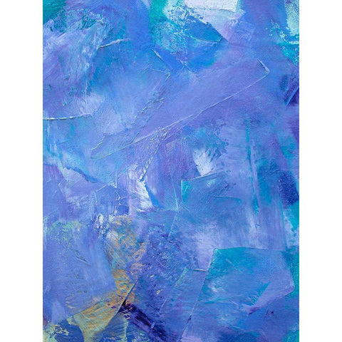 Lavender Peri V Black Modern Wood Framed Art Print by Guererra, Teodora