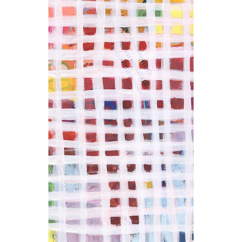 Color Peek II Black Modern Wood Framed Art Print with Double Matting by Moore, Regina