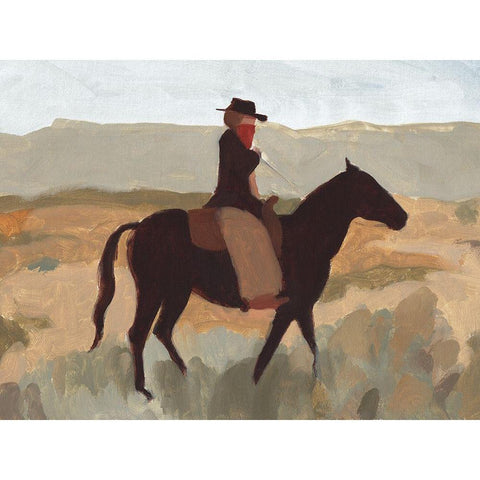 Folk Bandit I Gold Ornate Wood Framed Art Print with Double Matting by Green, Jacob