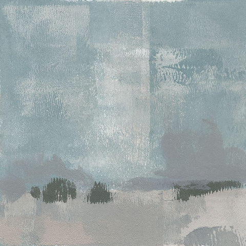 Gris Abstrait I White Modern Wood Framed Art Print by Green, Jacob