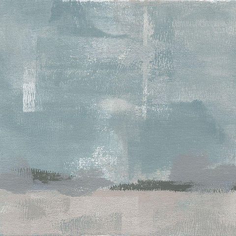 Gris Abstrait IV White Modern Wood Framed Art Print with Double Matting by Green, Jacob