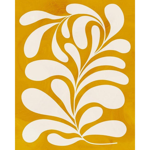 Goldenrod I Black Modern Wood Framed Art Print with Double Matting by Popp, Grace