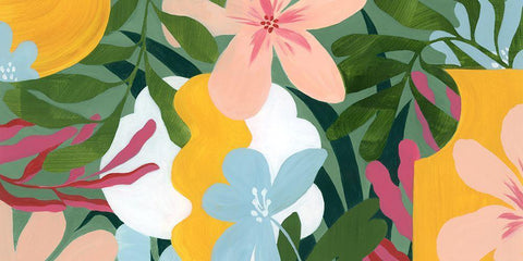 Gems of the Tropics III Black Ornate Wood Framed Art Print with Double Matting by Popp, Grace