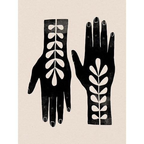 Plant Offering IV Black Modern Wood Framed Art Print by Barnes, Victoria