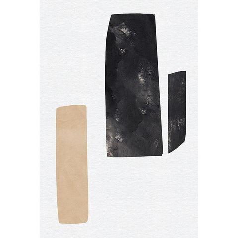 Rosetta Stones II Black Modern Wood Framed Art Print with Double Matting by Green, Jacob