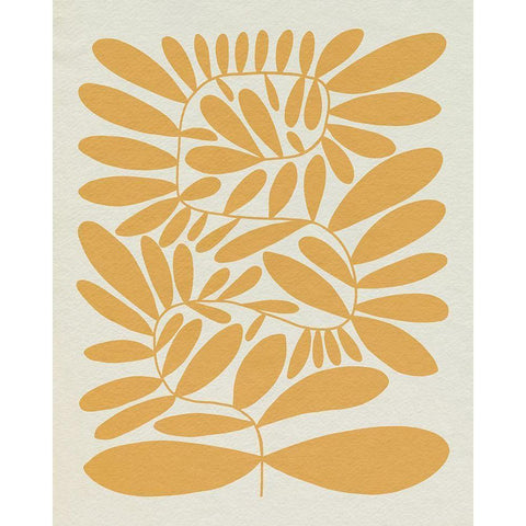 70s Sprig III Black Modern Wood Framed Art Print by Caroline, Emma