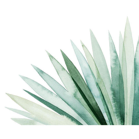 Watercolor Plume I Gold Ornate Wood Framed Art Print with Double Matting by Popp, Grace