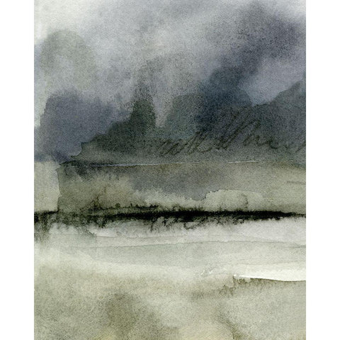 Dusk Horizon IV Black Modern Wood Framed Art Print by Caroline, Emma