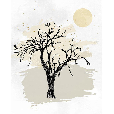 The Nook II Black Modern Wood Framed Art Print with Double Matting by Smith, Karen