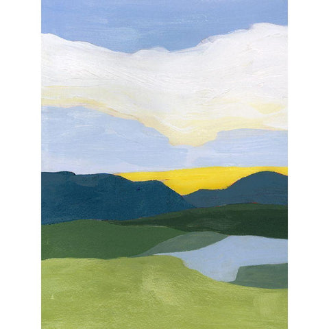 Primary Landscape I Black Modern Wood Framed Art Print by Popp, Grace