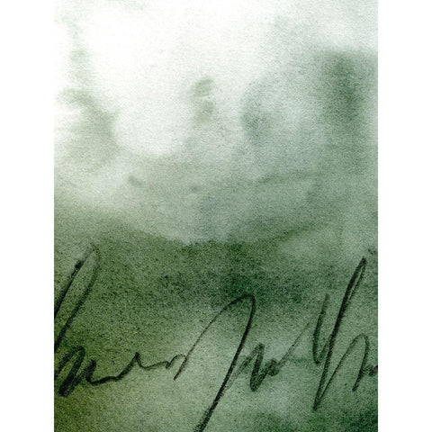 Deep Sea Scribble II Black Modern Wood Framed Art Print with Double Matting by Caroline, Emma